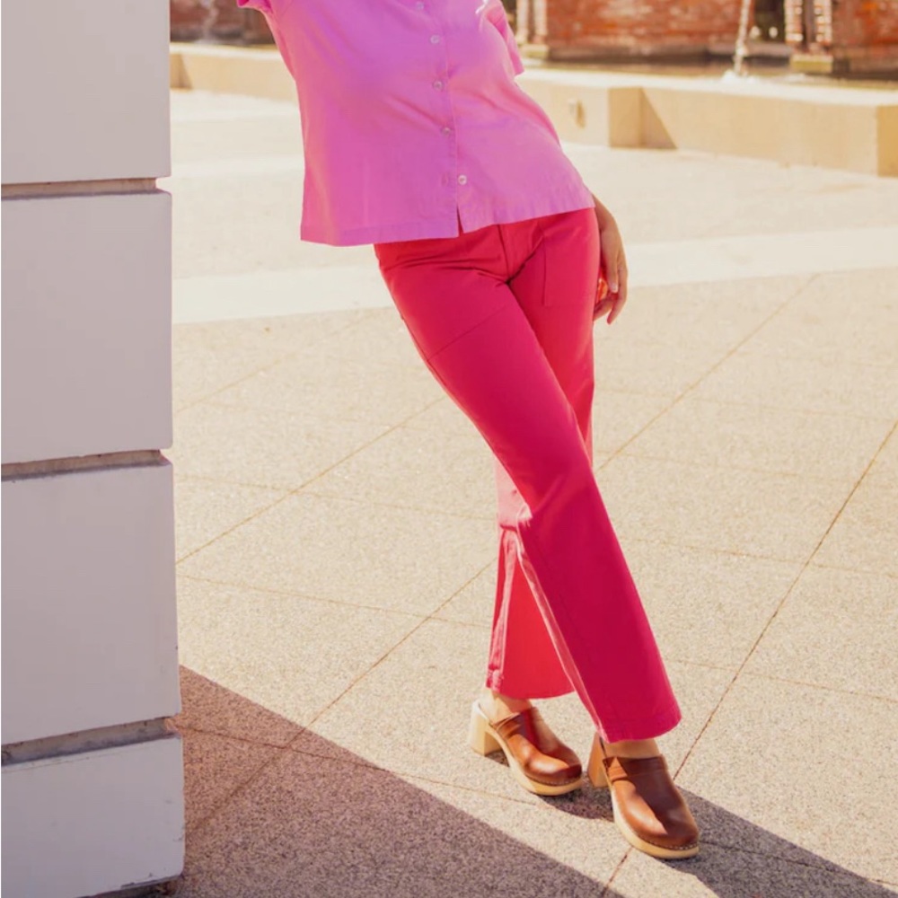 NWT | Large Hot Pink Big Bud Press Work Pants